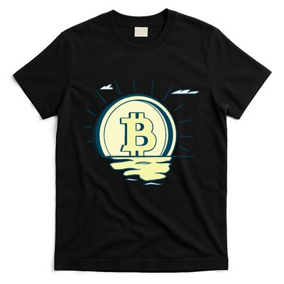 Retro Bitcoin Sunrise T-Shirt