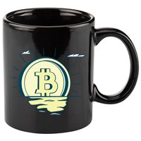 Retro Bitcoin Sunrise 11oz C Handle Ceramic Mug