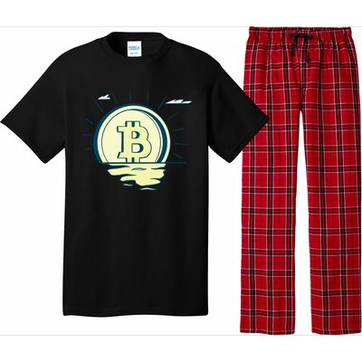 Retro Bitcoin Sunrise Pajama Set