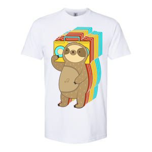 Retro Boombox Sloth Softstyle CVC T-Shirt