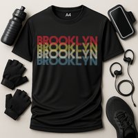 Retro Brooklyn Logo Cooling Performance Crew T-Shirt