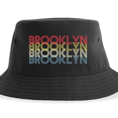 Retro Brooklyn Logo Sustainable Bucket Hat