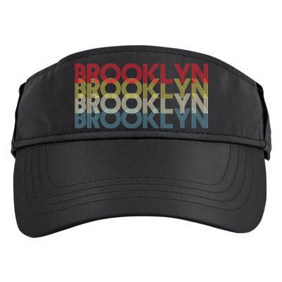 Retro Brooklyn Logo Adult Drive Performance Visor