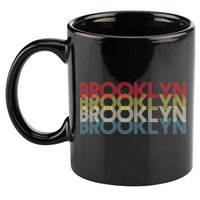 Retro Brooklyn Logo 11oz C Handle Ceramic Mug