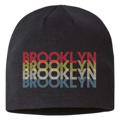 Retro Brooklyn Logo Sustainable Beanie