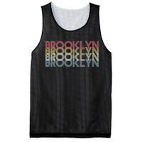 Retro Brooklyn Logo Mesh Reversible Basketball Jersey Tank