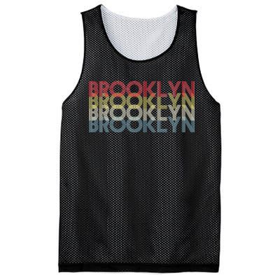 Retro Brooklyn Logo Mesh Reversible Basketball Jersey Tank