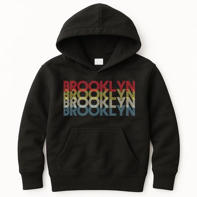 Retro Brooklyn Logo Kids Hoodie