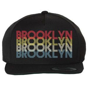 Retro Brooklyn Logo Wool Snapback Cap