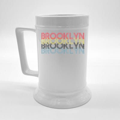 Retro Brooklyn Logo Beer Stein