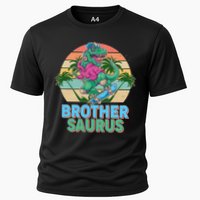 Retro Brother Saurus T-Rex Dinosaur Cooling Performance Crew T-Shirt
