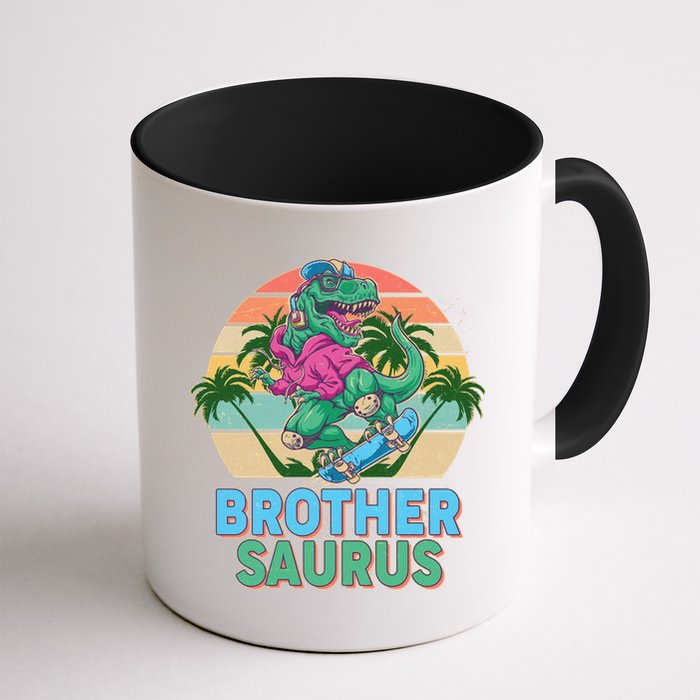 Retro Brother Saurus T-Rex Dinosaur Mug