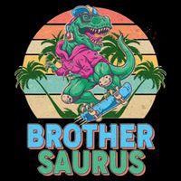 Retro Brother Saurus T-Rex Dinosaur Mug