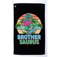 Retro Brother Saurus T-Rex Dinosaur Golf Towel