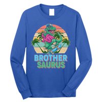 Retro Brother Saurus T-Rex Dinosaur Long Sleeve Shirt