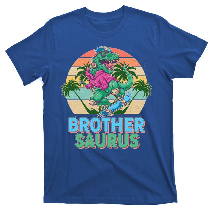 Retro Brother Saurus T-Rex Dinosaur T-Shirt