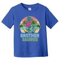 Retro Brother Saurus T-Rex Dinosaur Toddler T-Shirt