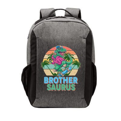 Retro Brother Saurus T-Rex Dinosaur Vector Backpack