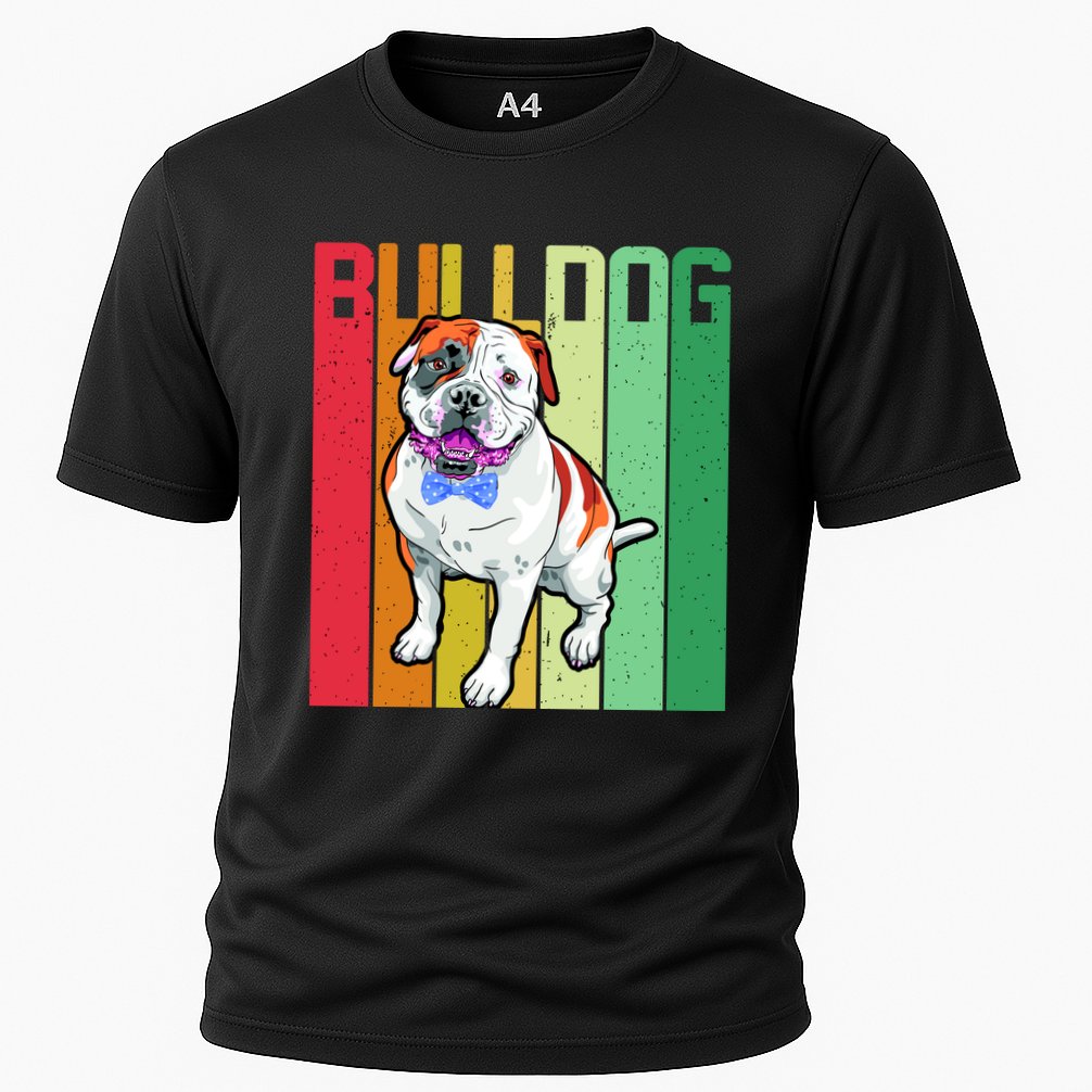 Retro Bulldog Cooling Performance Crew T-Shirt