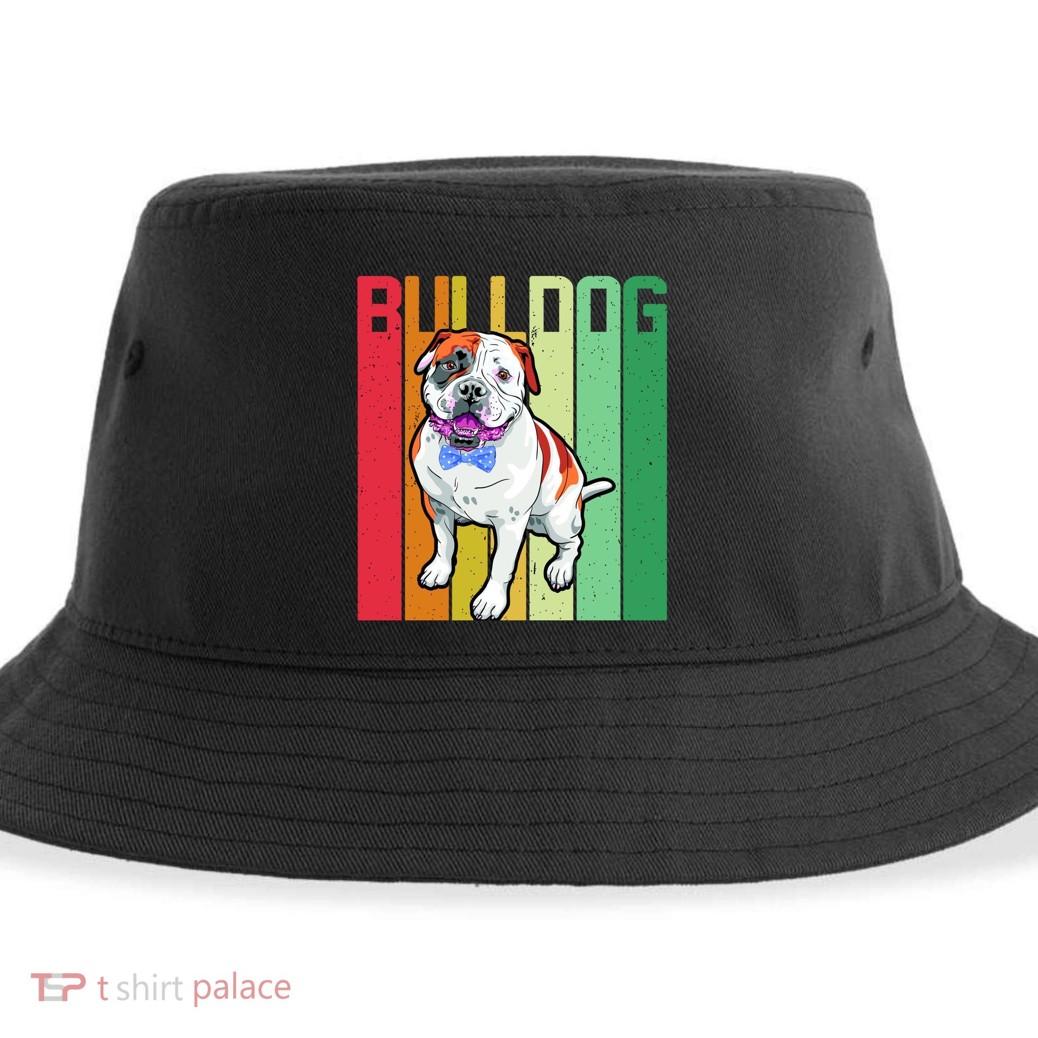 Retro Bulldog Sustainable Bucket Hat
