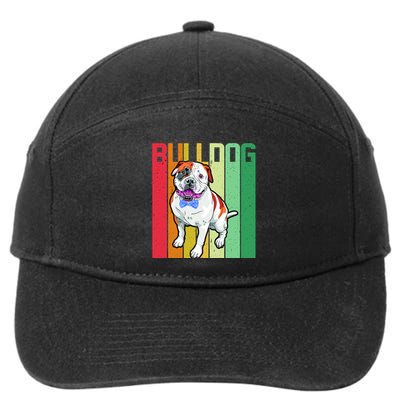 Retro Bulldog 7-Panel Snapback Hat