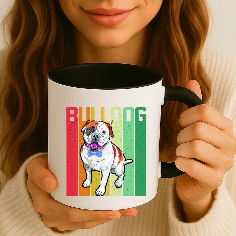 Retro Bulldog Mug