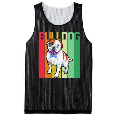 Retro Bulldog Mesh Reversible Basketball Jersey Tank