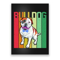 Retro Bulldog Poster