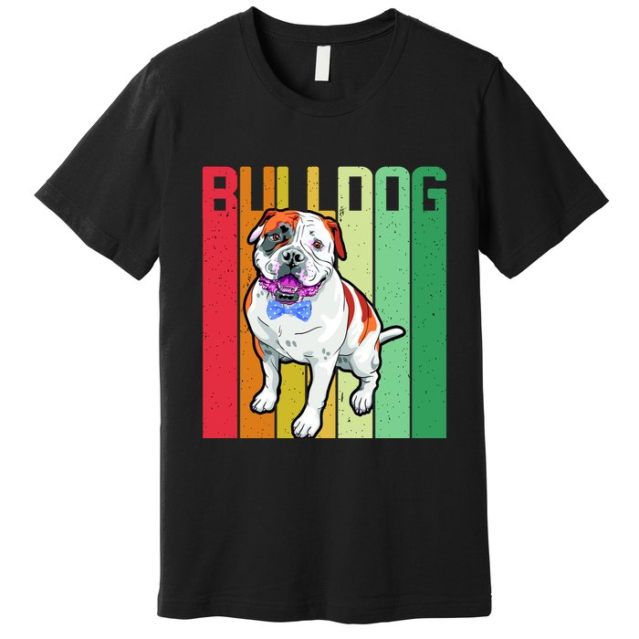Retro Bulldog Premium T-Shirt