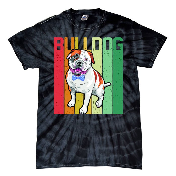 Retro Bulldog Tie-Dye T-Shirt