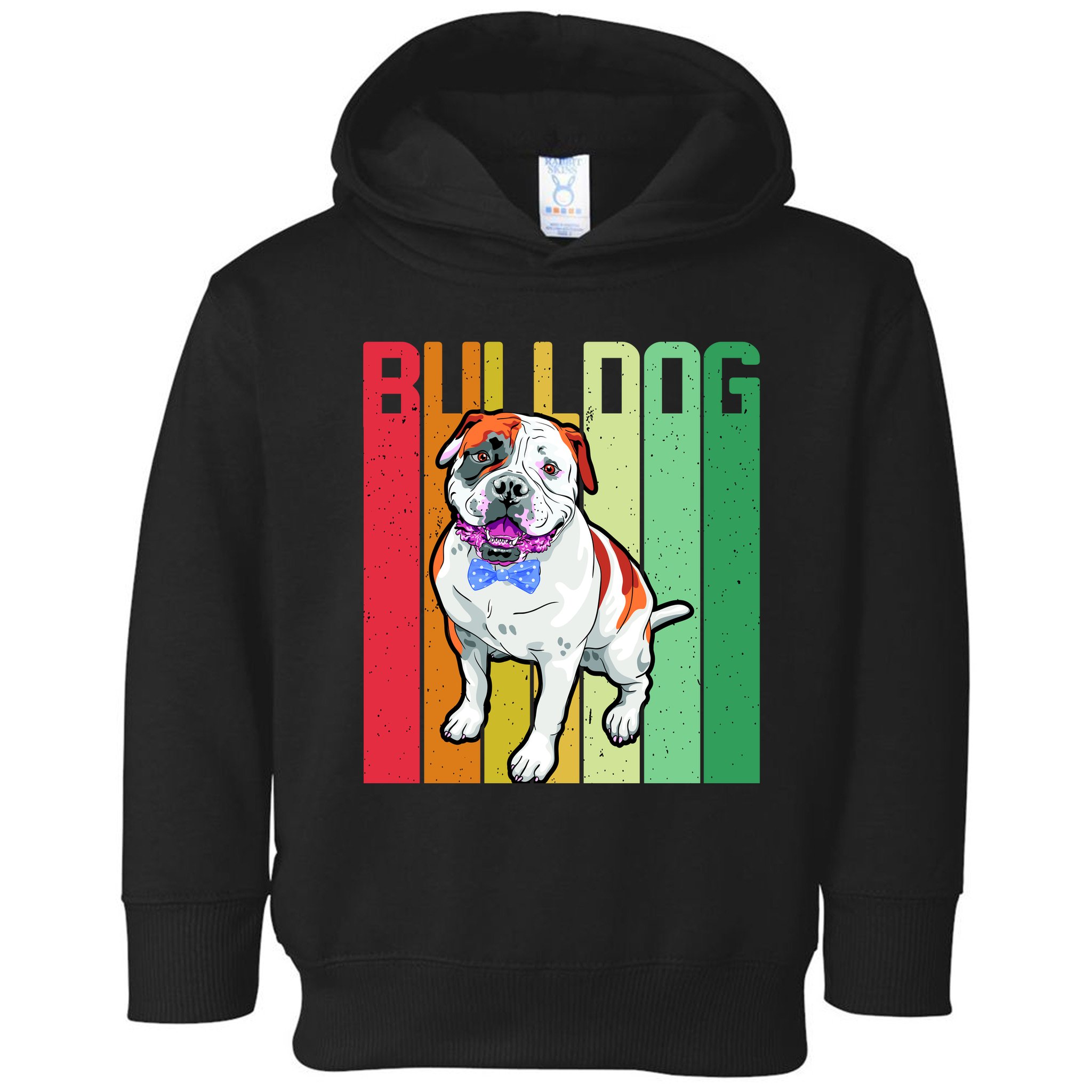 Retro Bulldog Toddler Hoodie