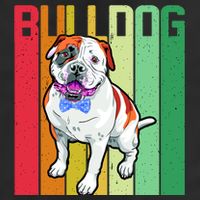 Retro Bulldog Golf Towel