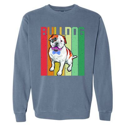 Retro Bulldog Garment-Dyed Sweatshirt