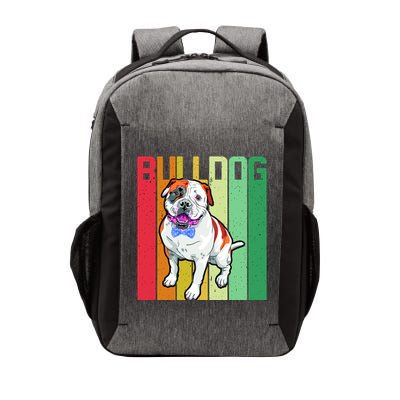 Retro Bulldog Vector Backpack