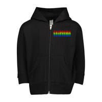 Retro California Toddler Zip Fleece Hoodie