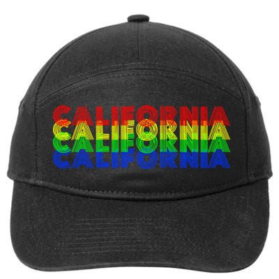 Retro California 7-Panel Snapback Hat
