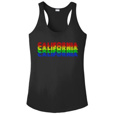 Retro California Ladies PosiCharge Competitor Racerback Tank