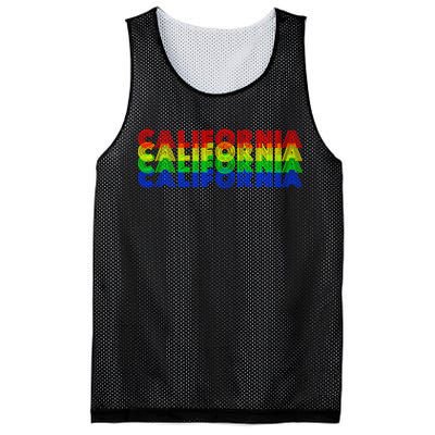 Retro California Mesh Reversible Basketball Jersey Tank