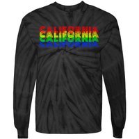 Retro California Tie-Dye Long Sleeve Shirt