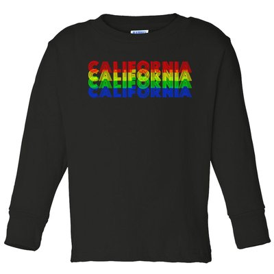 Retro California Toddler Long Sleeve Shirt