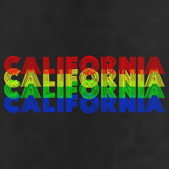 Retro California Golf Towel