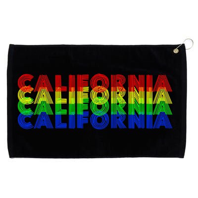 Retro California Grommeted Golf Towel