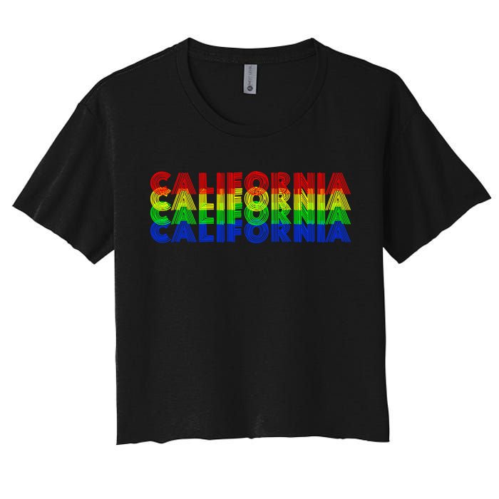 Retro California Women's Crop Top Tee