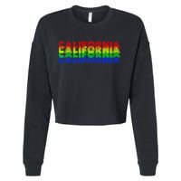 Retro California Cropped Pullover Crew