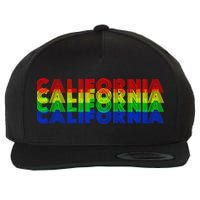 Retro California Wool Snapback Cap