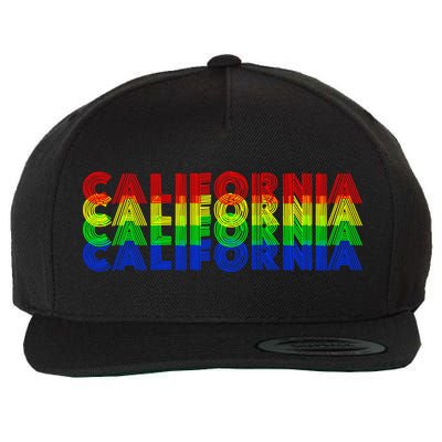 Retro California Wool Snapback Cap