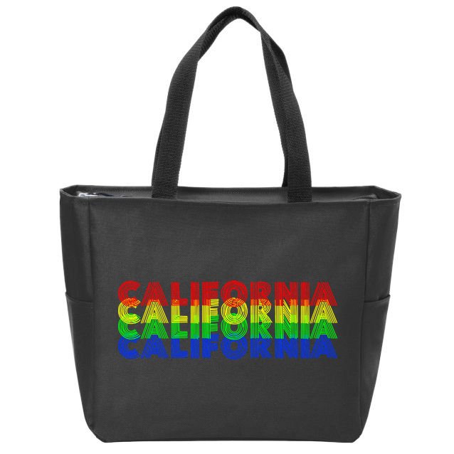 Retro California Zip Tote Bag