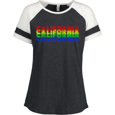 Retro California Enza Ladies Jersey Colorblock Tee