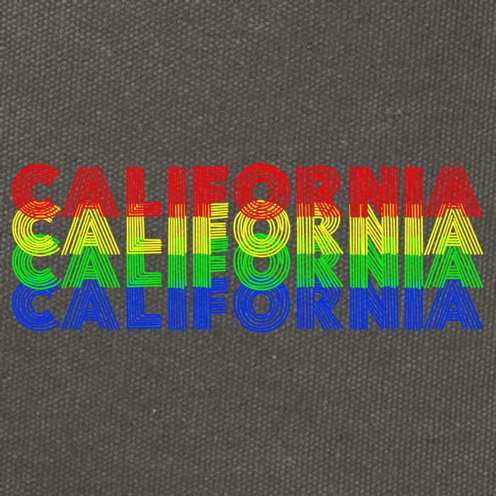 Retro California Cotton Canvas Backpack