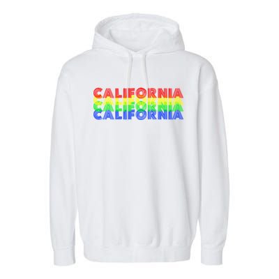 Retro California Garment-Dyed Fleece Hoodie